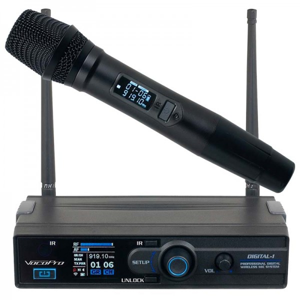 VocoPro Digital-1 Single Digital Wireless Microphone With MIC-ON-CHIP Technology